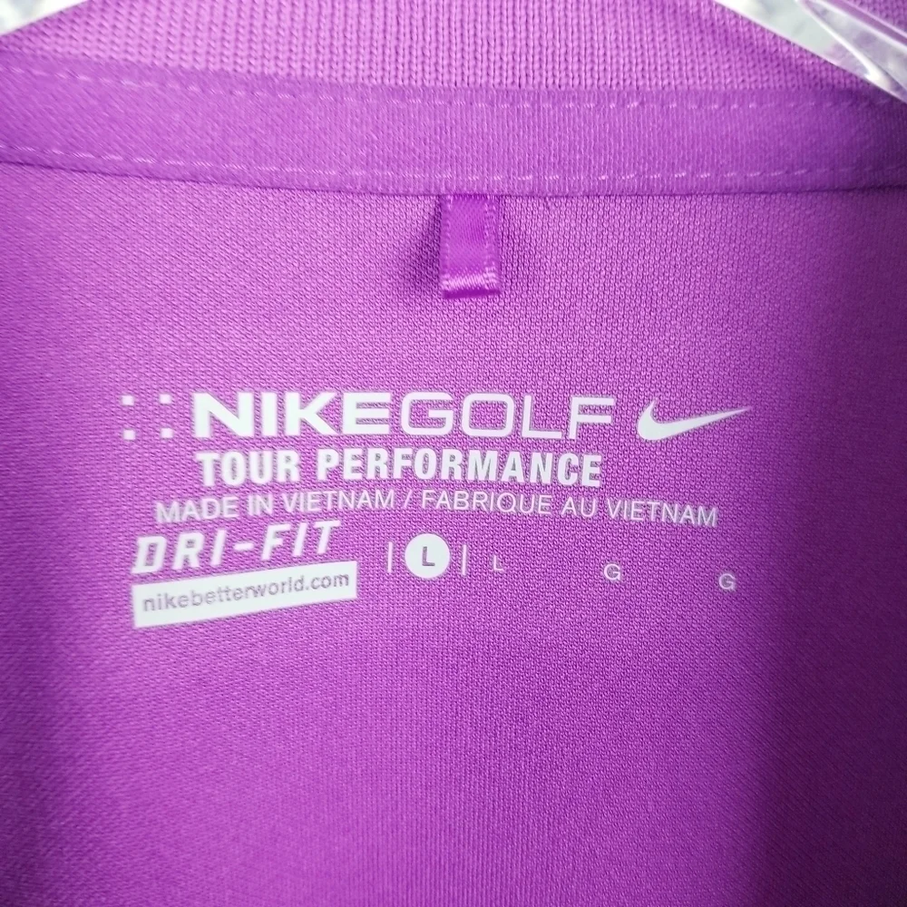 Nike Golf Dri-Fit Tour Performance Purple Sleeveless Top size Large